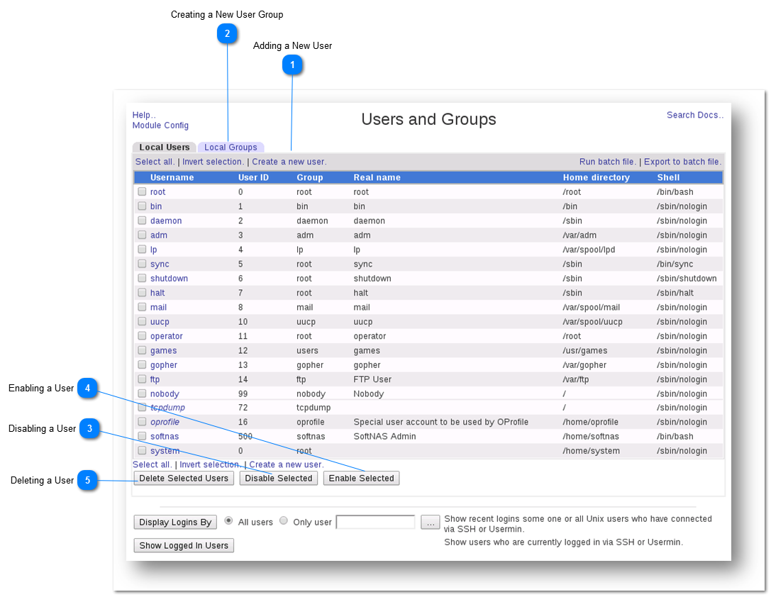 Managing User Accounts